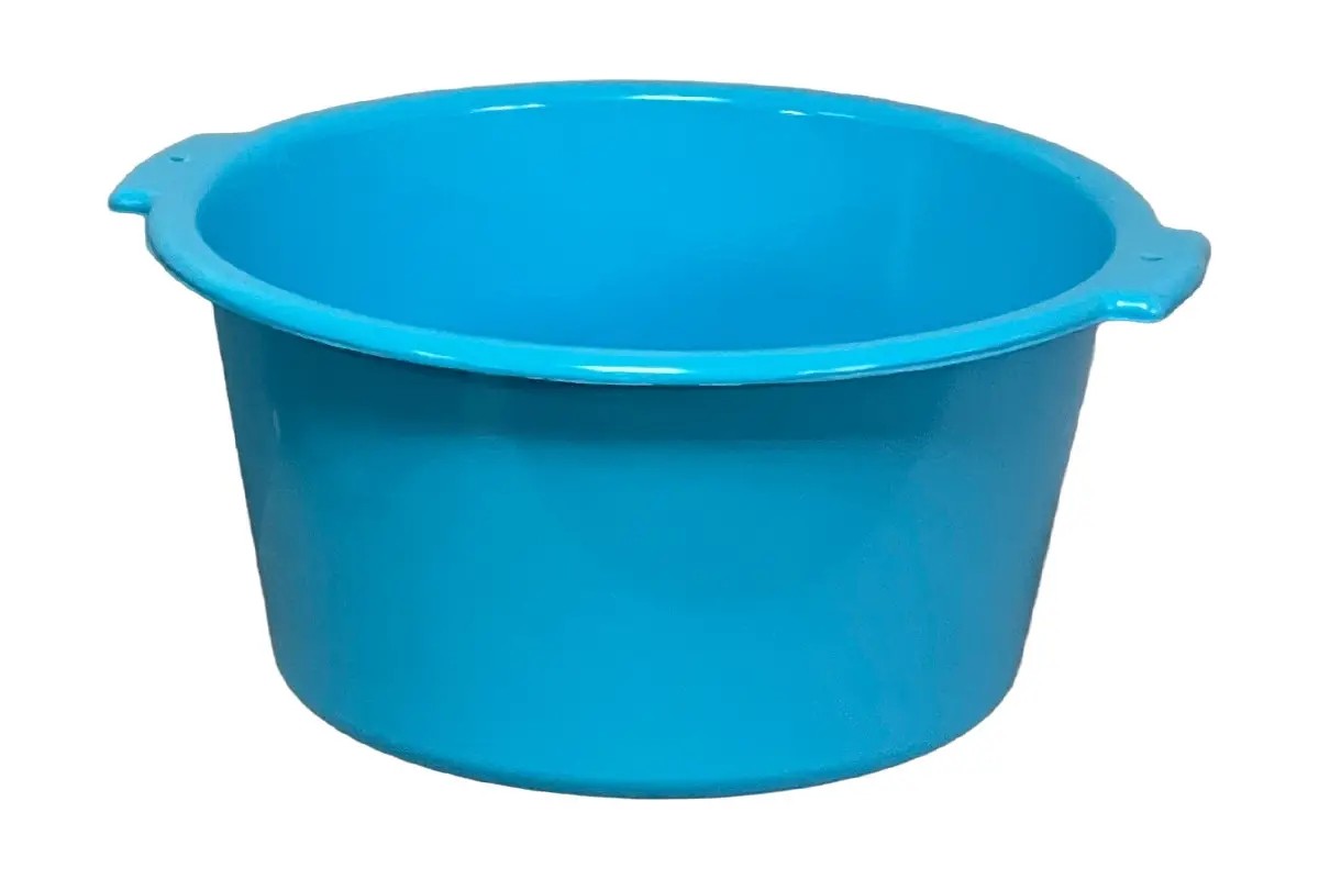Plastic basin 20 l household (grade 2), (blue)